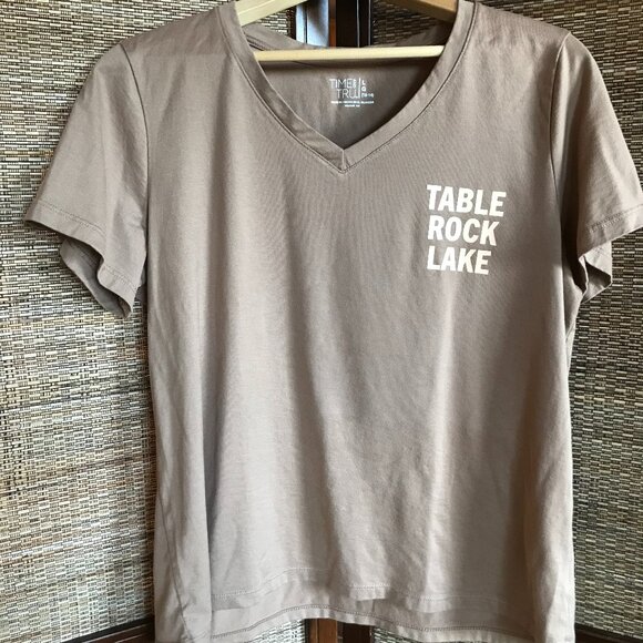 Upcycled Table Rock Lake T-Shirt: Graphic Marina Landmark Tee, Women Size 12-14 - Picture 10 of 12